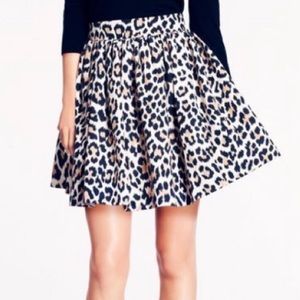Kate Spade Coreen leopard print cupcake skirt